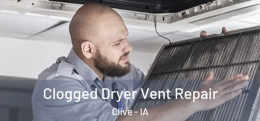  Clogged Dryer Vent Repair Clive - IA